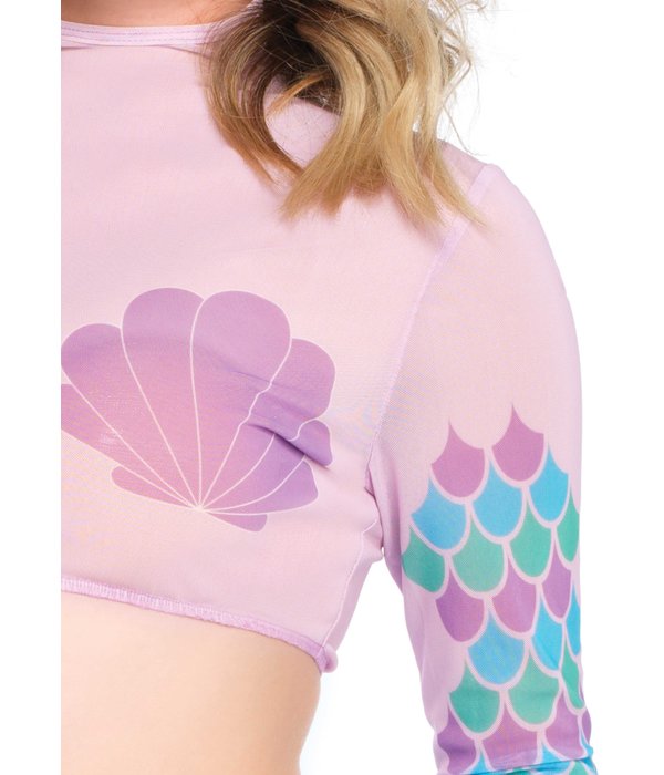 Zeemeermin Mesh Crop Top