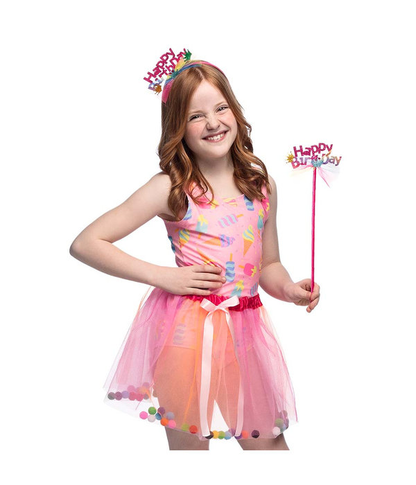 Feeën set 'Happy Birthday' Pink