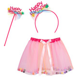 Feeën set 'Happy Birthday' Pink