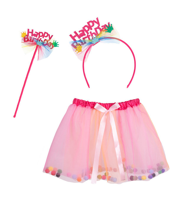 Feeën set 'Happy Birthday' Pink