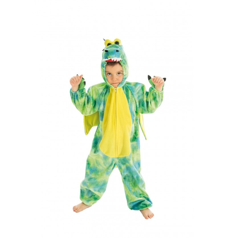 Groene Draken Onesie Kind afbeelding