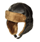 Pilotenpet met bont luxe