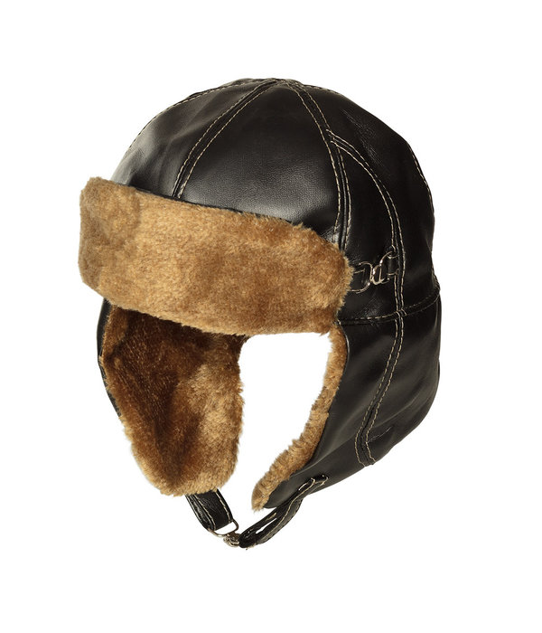 Pilotenpet met bont luxe