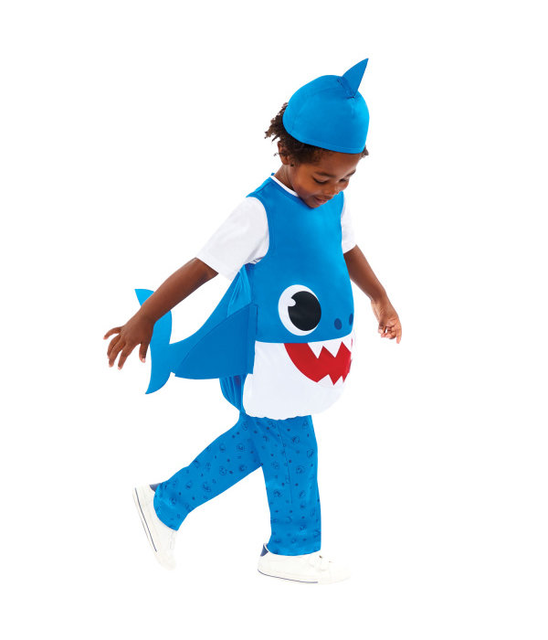 Baby Shark Kostuum Peuter Blauw