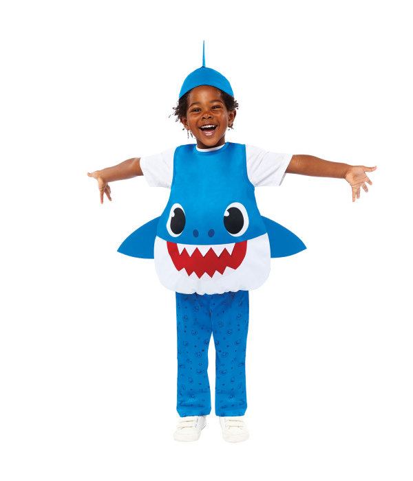 Baby Shark Kostuum Peuter Blauw