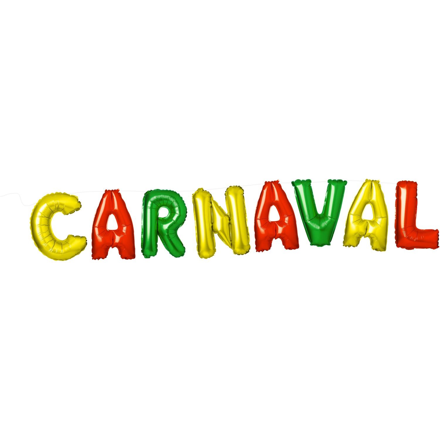 Folieballonnen Set &apos;Carnaval&apos; Meerkleurig