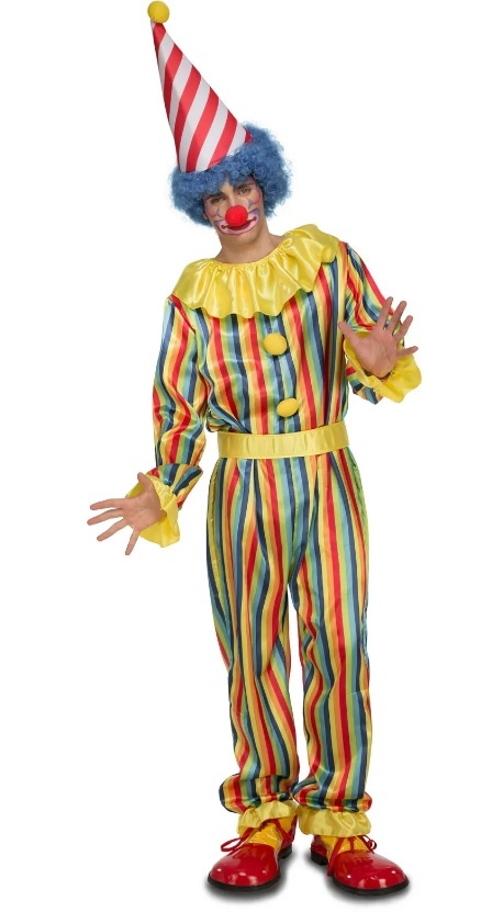 Gestreept Clown Kostuum Herman