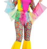 Hippie Rainbow Circle Kostuum Indy Dames