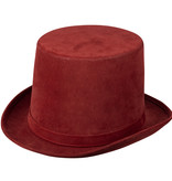 Hoed Bordeauxrood  Steampunk