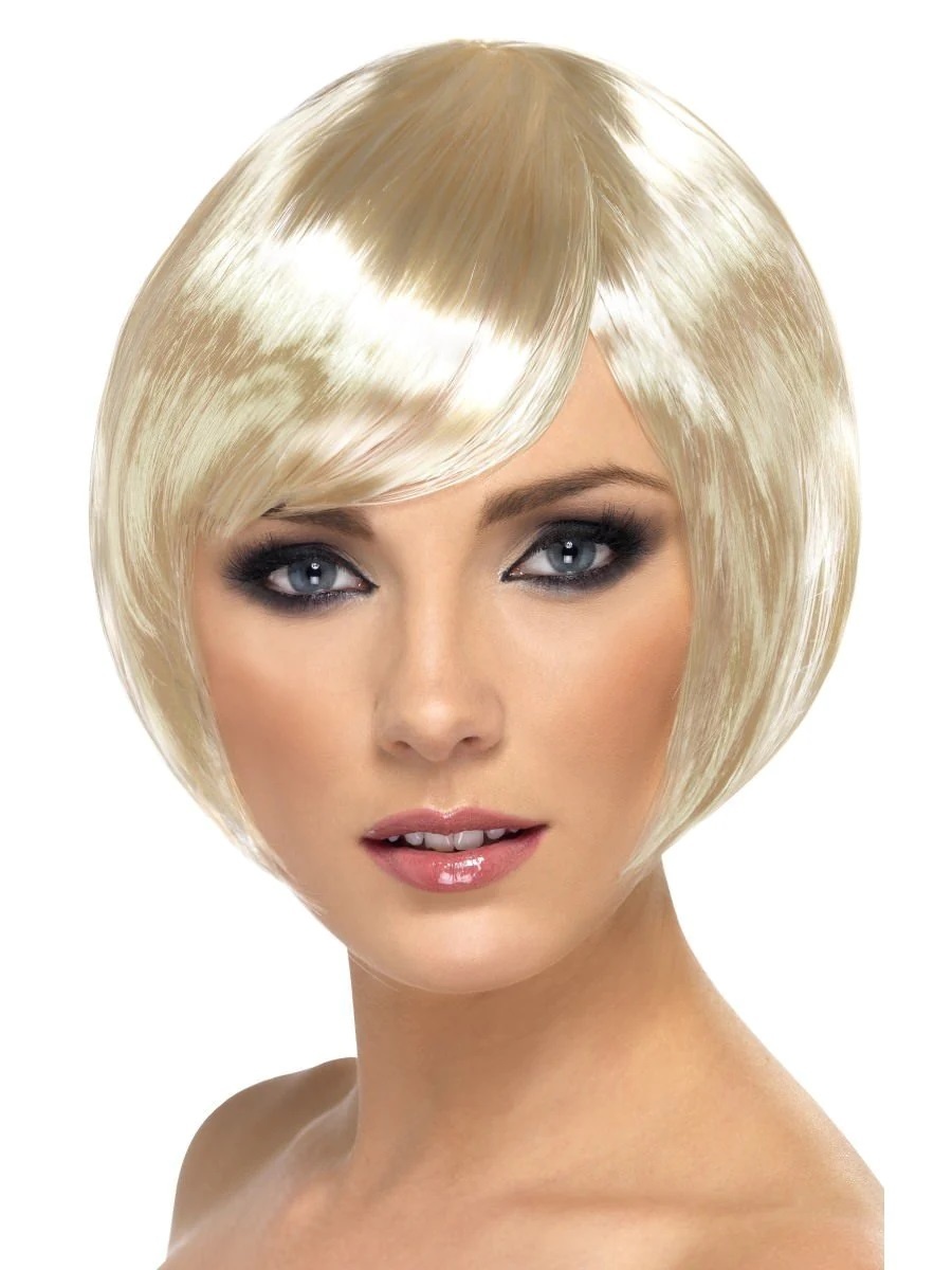 Blonde Bobline Pruik Babe afbeelding