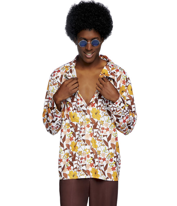 Hippie Blouse Floral Heren