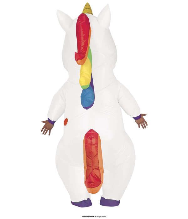 Opblaasbaar Eenhoorn Kostuum