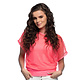 Roze T-shirt Met Visnet Top