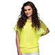 Geel T-shirt Met Visnet Top