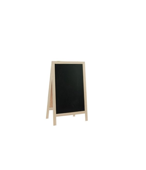 Tweezijdig Houten Krijtbord (20cm x 39cm)