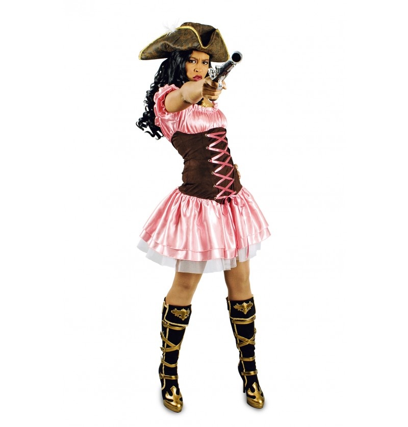 Pink Pirate Kostuum Diana Dames