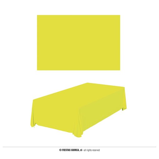 Tafelkleed Neon Geel 137x274cm