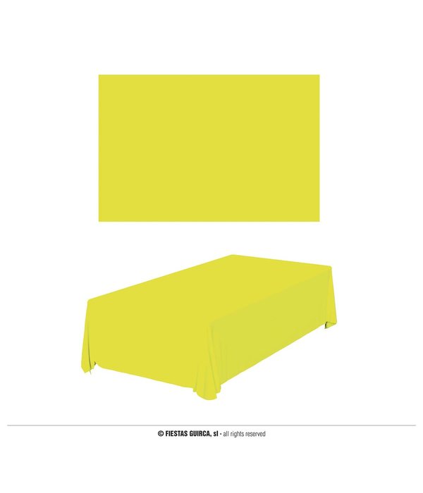 Tafelkleed Neon Geel 137x274cm