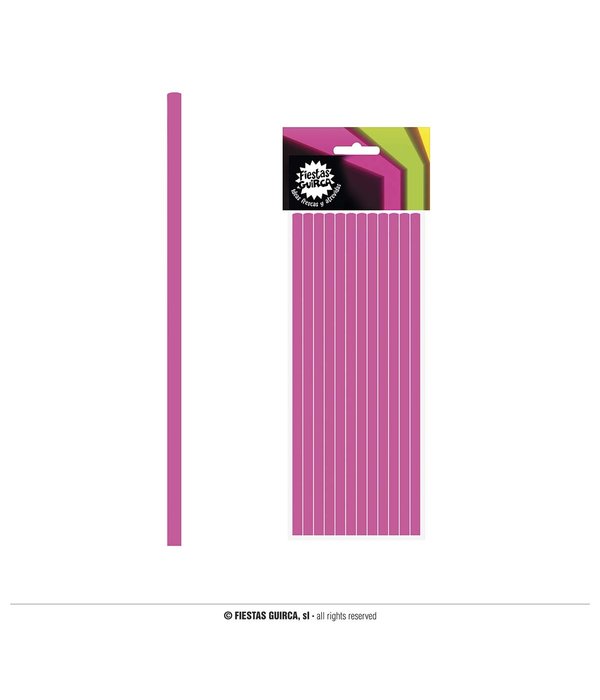 Neon Fuchsia Rietjes (12st)