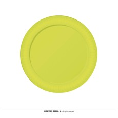 Borden Neon Geel 23cm (6st)