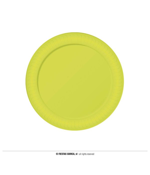 Borden Neon Geel 23cm (6st)