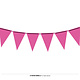Neon roze vlaggenlijn (3m)