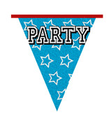 Holografische Vlaggelijn 'Party' (8m)