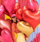 Folieballon Hart Hot Pink Satijn (75x64,5cm)