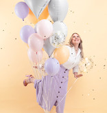 Folieballon Hart Wit Satijn (75x64,5cm)