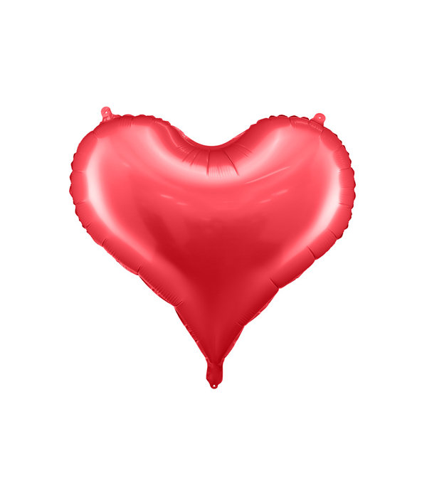Folieballon Hart Rood Satijn (75x64,5cm)