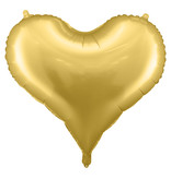 Folieballon Hart Goud Satijn (75x64,5cm)