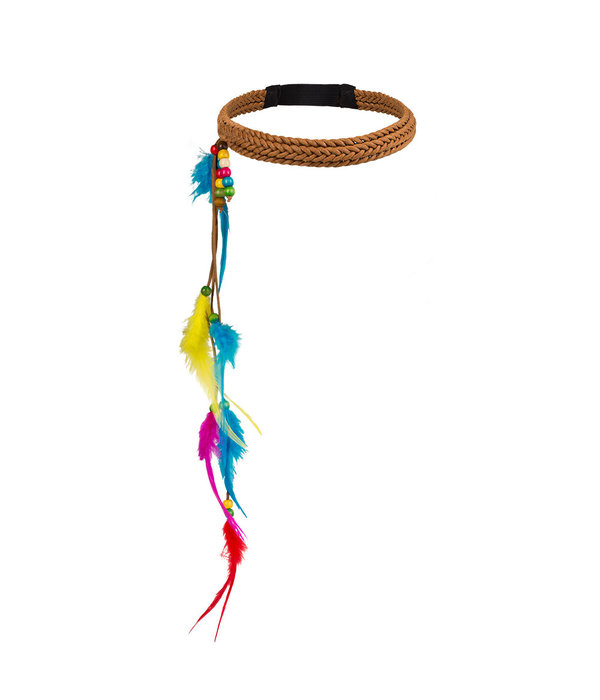 Hoofdband Hippie Met Veren