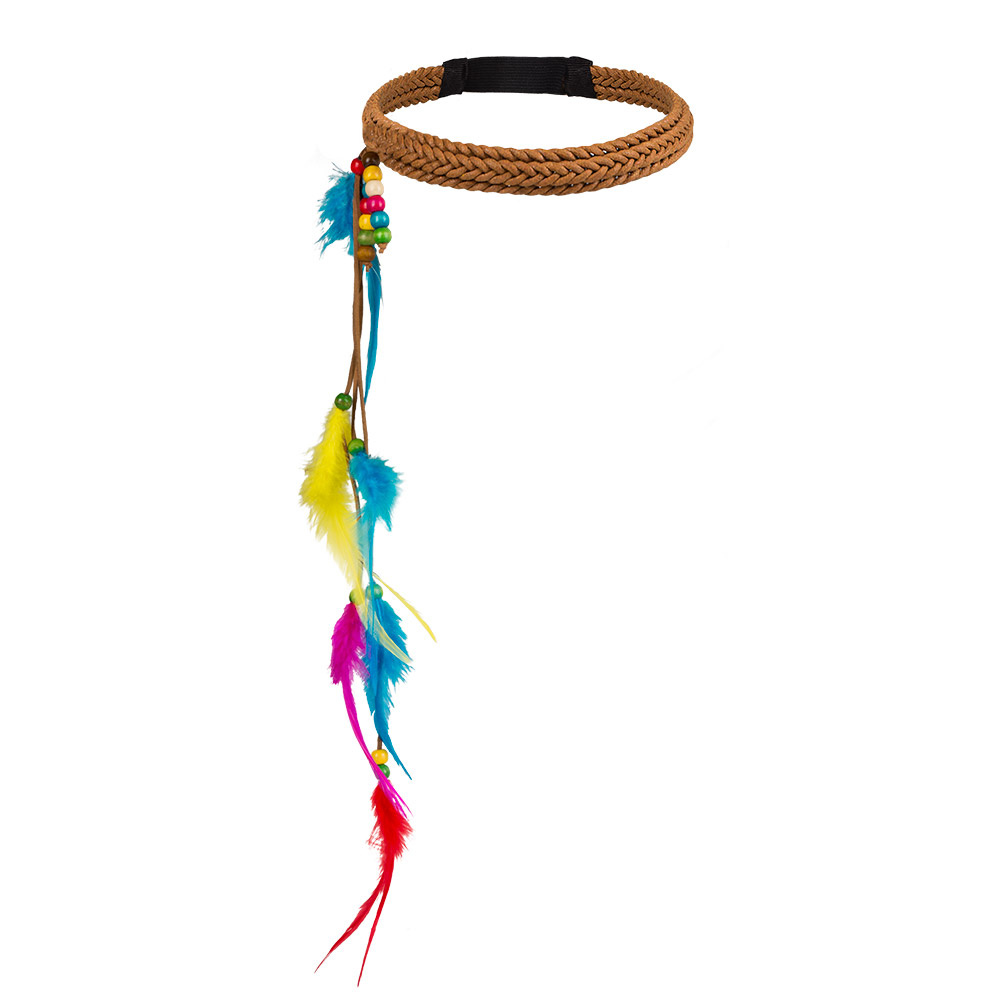 Hoofdband Hippie Met Veren afbeelding