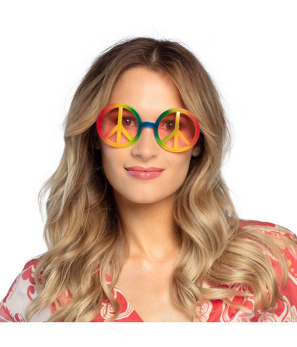 Regenboog Hippie Bril Peace