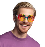 Regenboog Hippie Bril Peace
