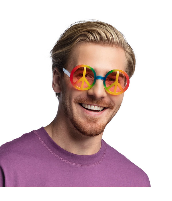 Regenboog Hippie Bril Peace