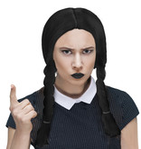 Wednesday Pruik Dames Zwart