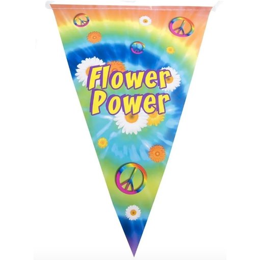 Vlaggenlijn Flower Power (5m)