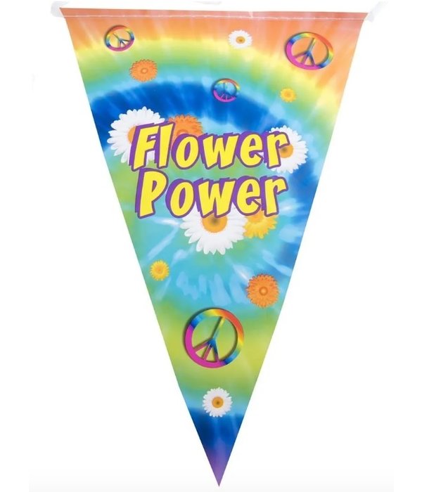 Vlaggenlijn Flower Power (5m)
