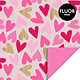 Cadeaupapier Dubbelzijdig Big Hearts Sand Sweet/Roze