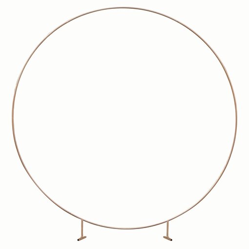 Koperen backdrop frame cirkel 2 meter