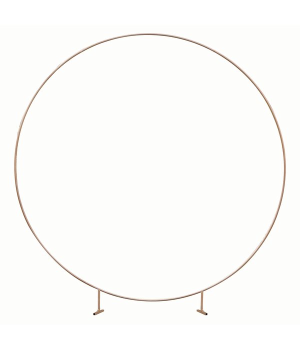 Koperen backdrop frame cirkel
