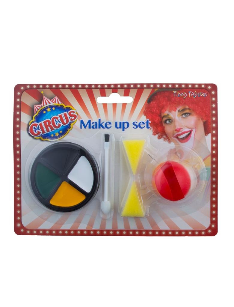 Clown Bobo Make-up Set afbeelding