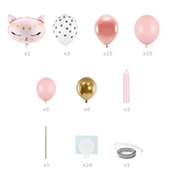 Ballonnen Pilaar Pink Cat (140cm)