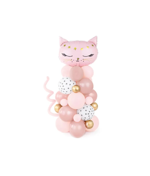 Ballonnen Pilaar Pink Cat (140cm)