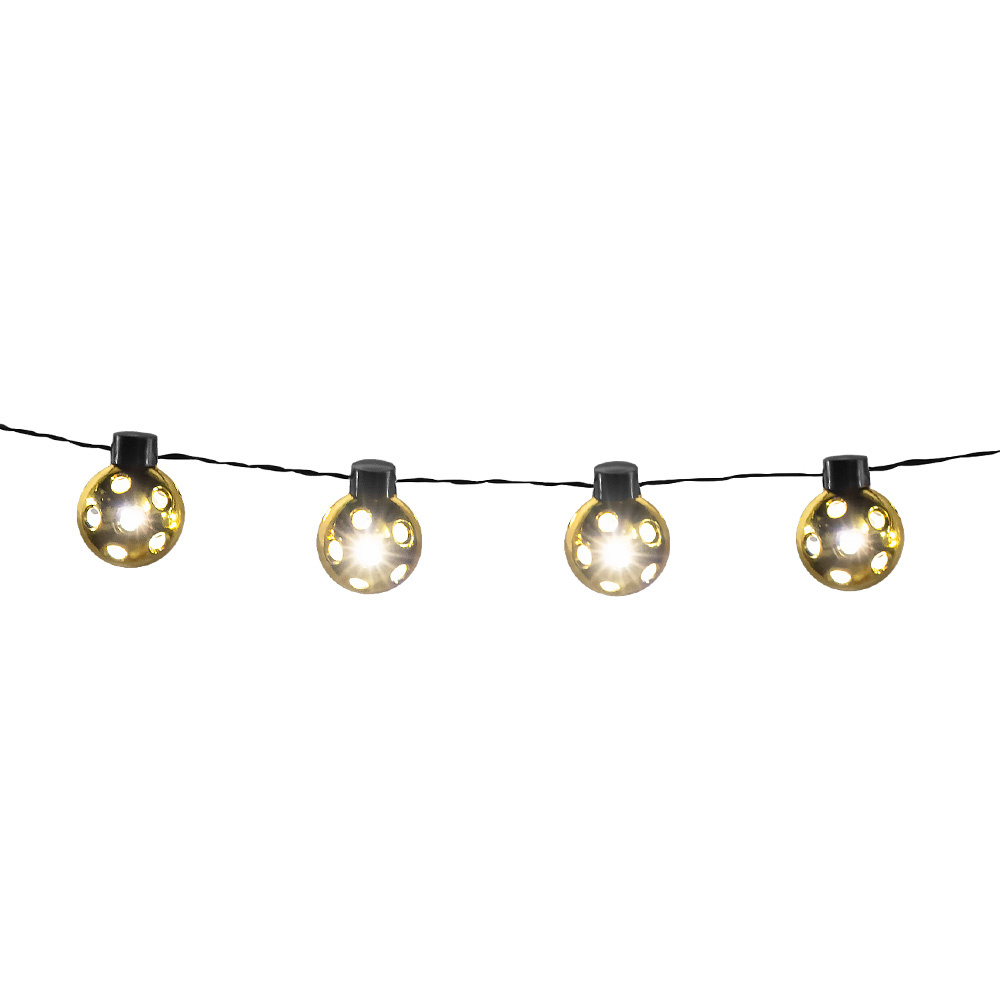 Led-lichtsnoer Partybal Goud (140cm) afbeelding