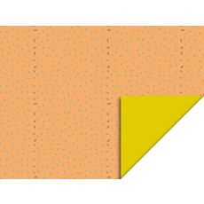 Cadeaupapier Dubbelzijdig Confetti Oranje/Geel