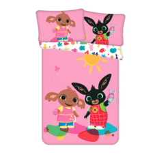 Bing Peuter Dekbedovertrek Roze (100x135cm)