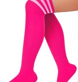 Cheerleader sokken pink/wit