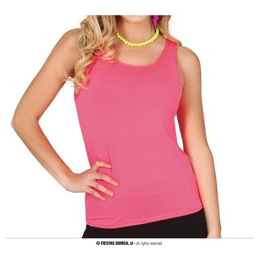 Disco Tanktop Neon Roze